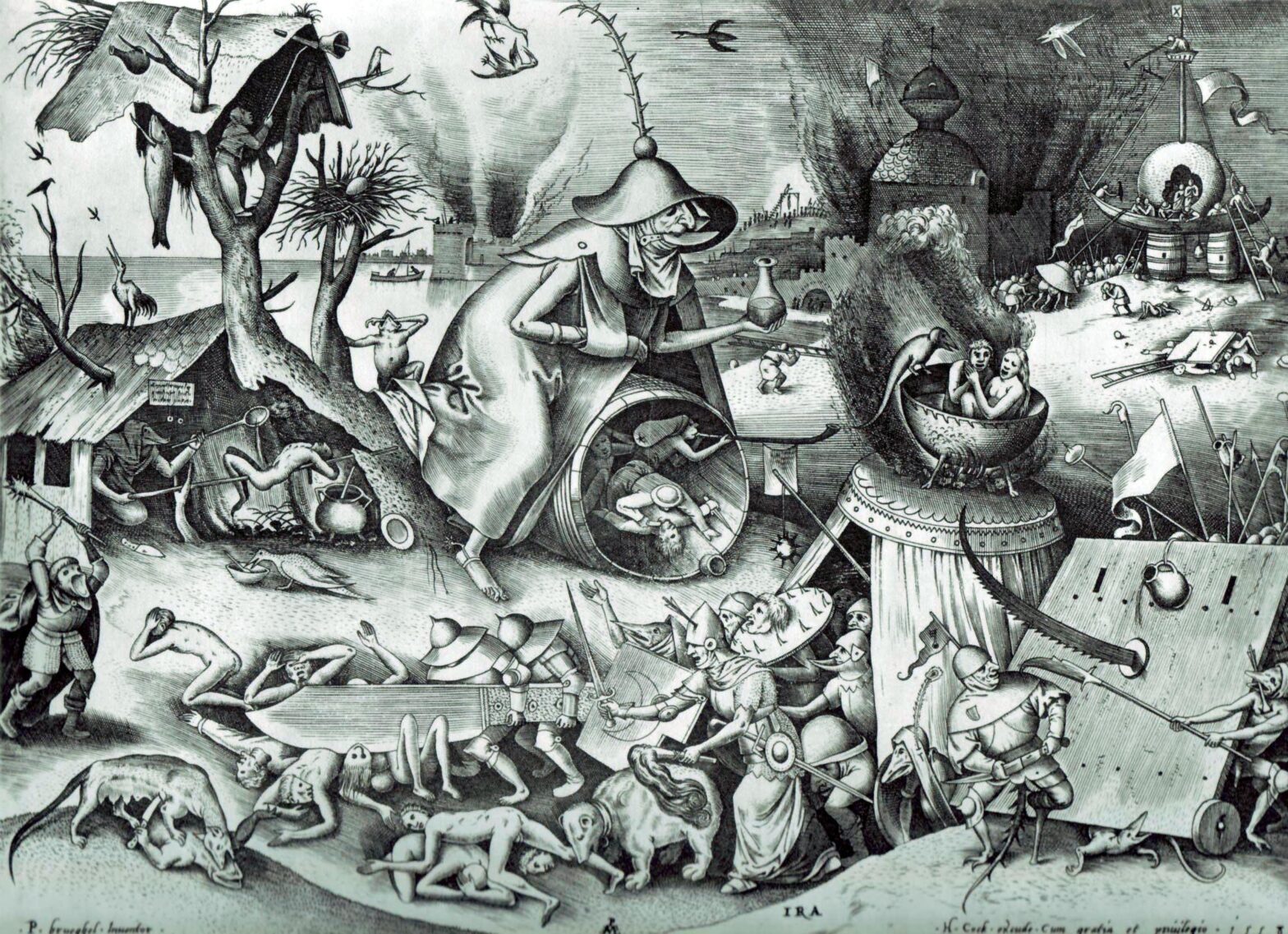 Pieter Bruegel the Elder: The Seven Deadly Sins or the Seven Vices – Ira